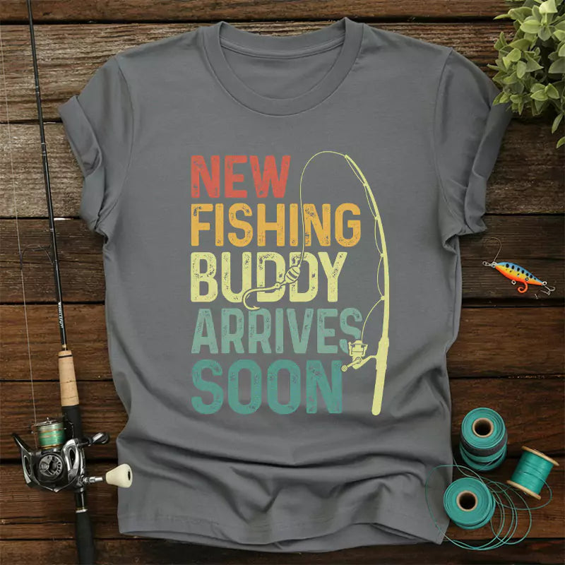 New Fishing Buddy Arrives Soon T-Shirt