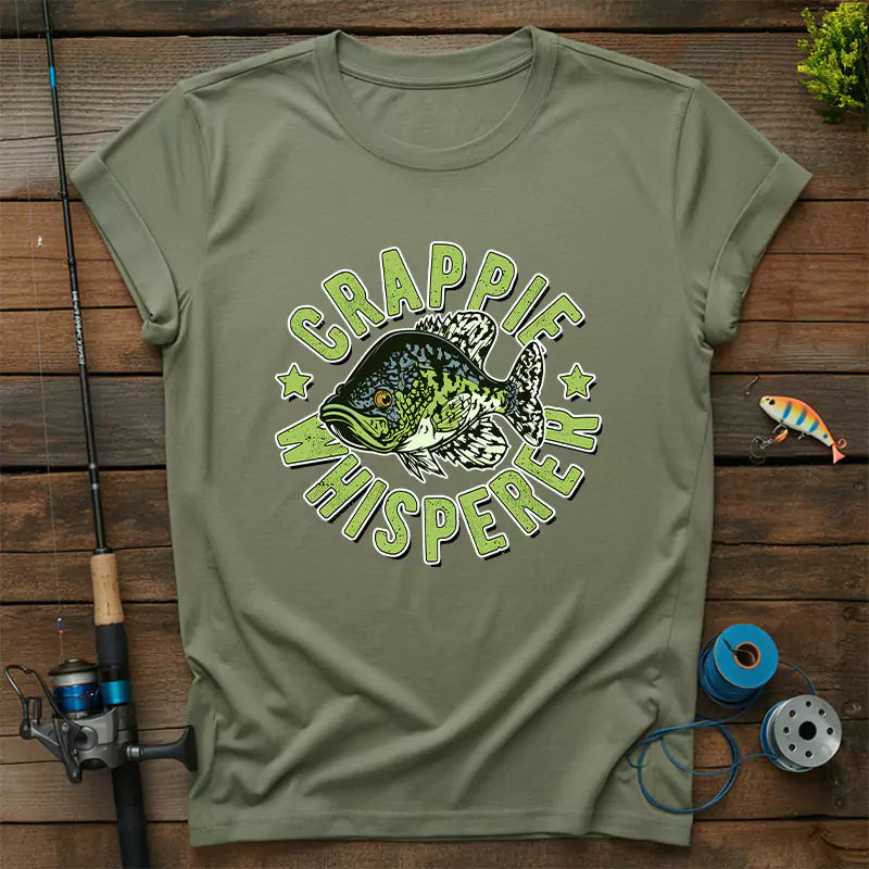 Crappie Whisper Fishing T Shirt