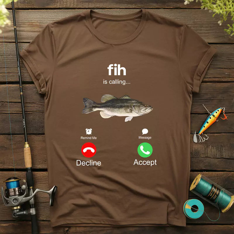 Fih Calling Remind Me Message Decline Accept T-Shirt