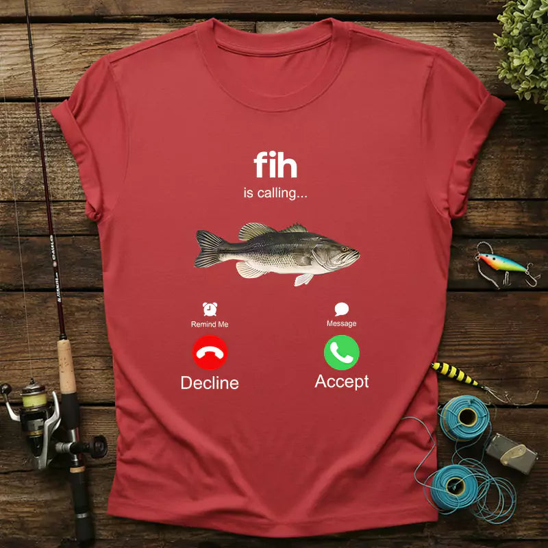 Fih Calling Remind Me Message Decline Accept T-Shirt