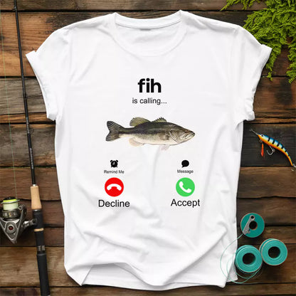 Fih Calling Remind Me Message Decline Accept T-Shirt
