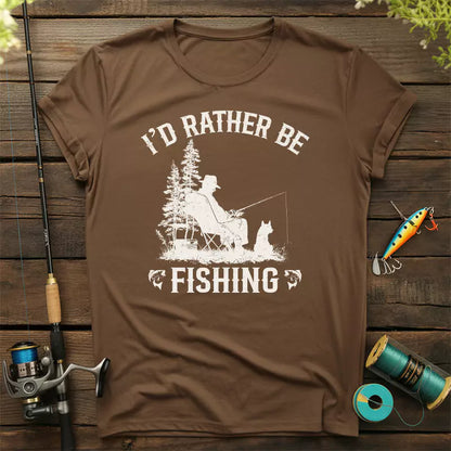 I'd Rather Be Fishing T-Shirt