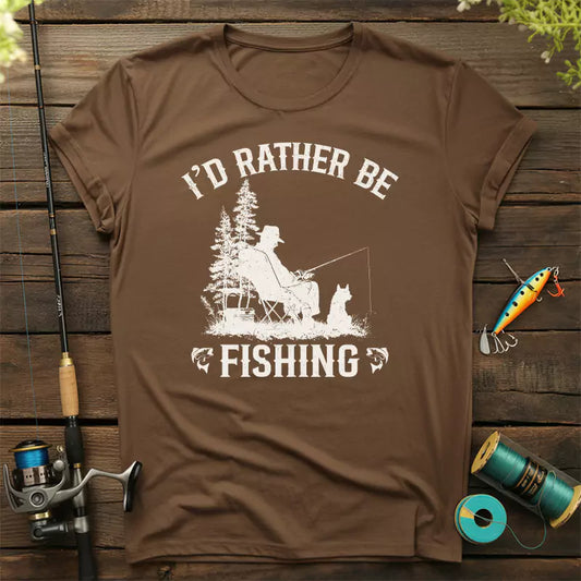 I'd Rather Be Fishing T-Shirt