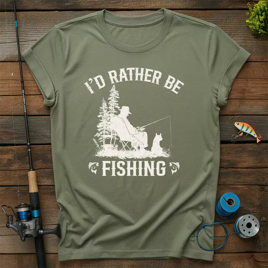 I'd Rather Be Fishing T-Shirt